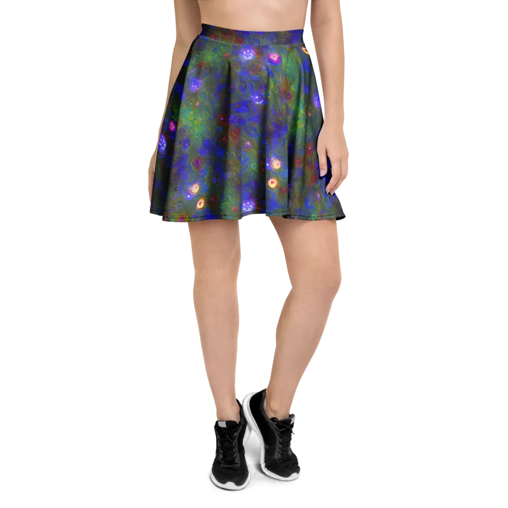 Mystic Reef on Skater Skirt — Front