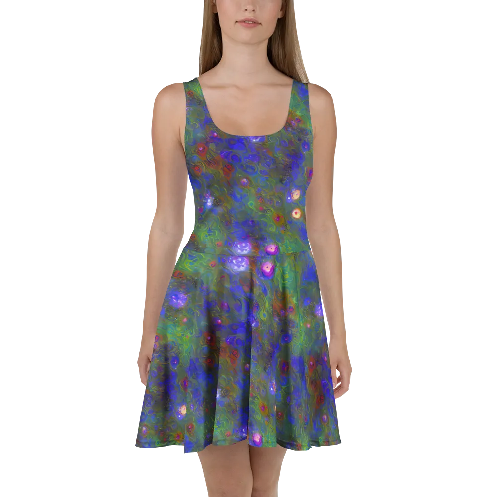 Mystic Reef on Skater Dress — Front