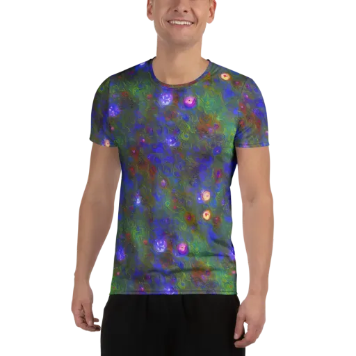 Mystic Reef on a Men's Athletic T-Shirt