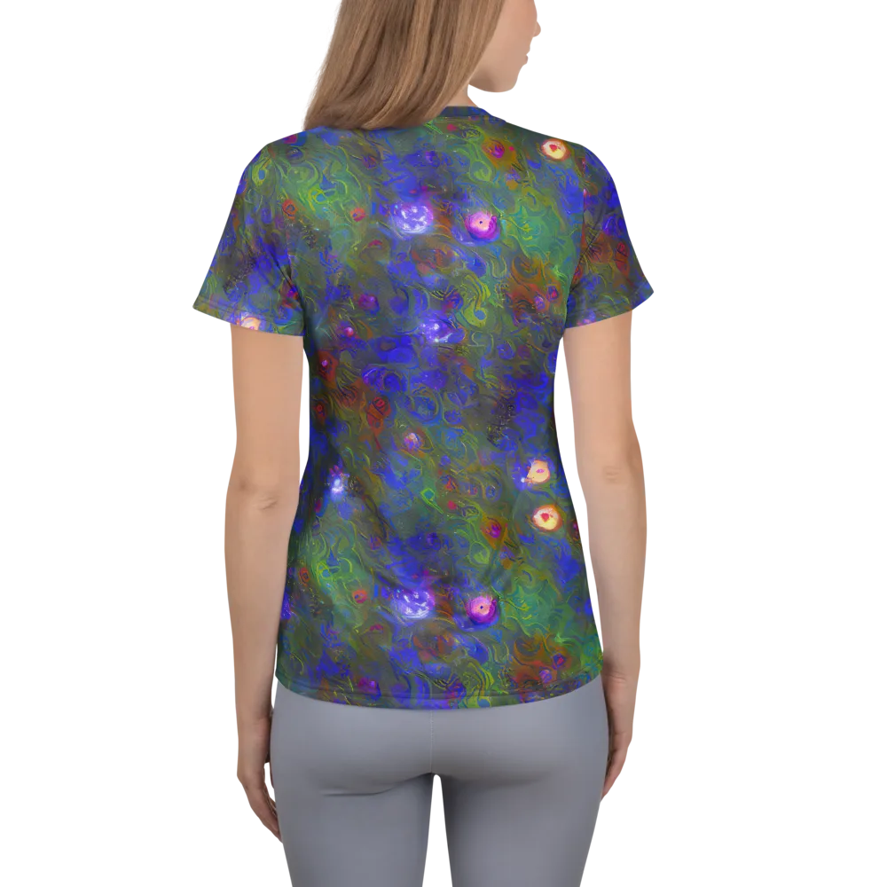 Mystic Reef on Women's Athletic T-Shirt — Back