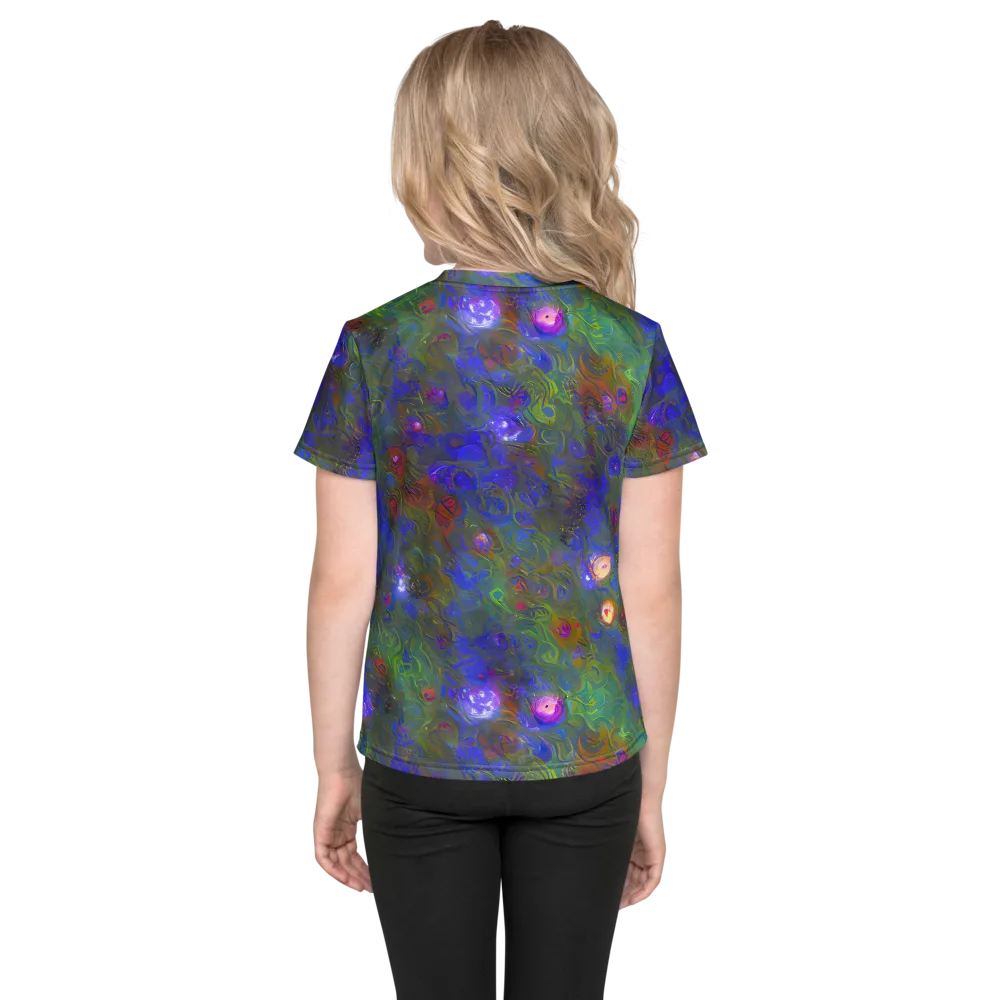 Mystic Reef on Kids Crew Neck T-Shirt — Back