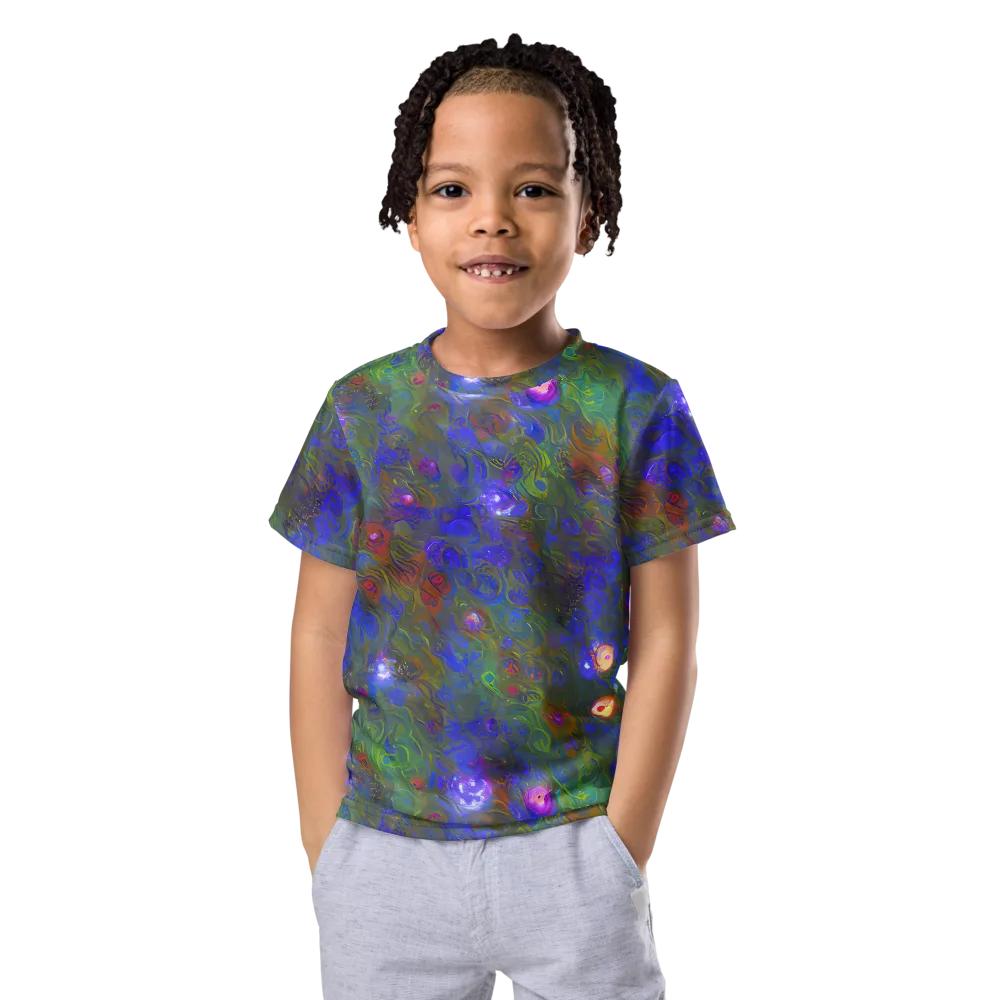 Mystic Reef on Kids Crew Neck T-Shirt — Front