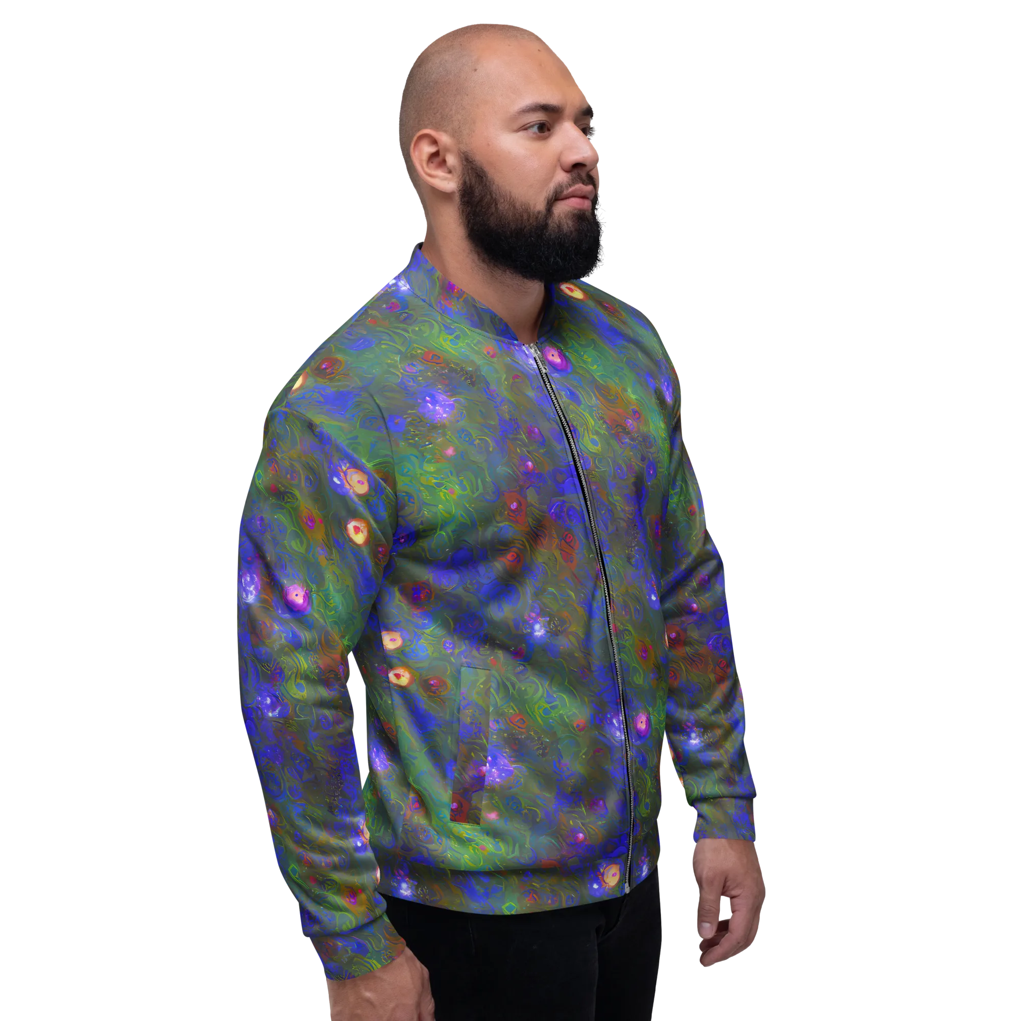 Mystic Reef on Bomber Jacket — Right