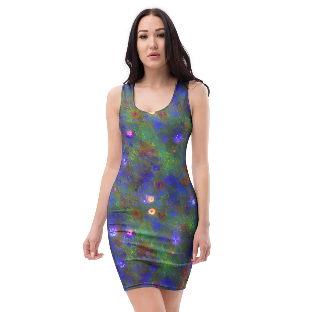 Mystic Reef on Bodycon Dress — Front