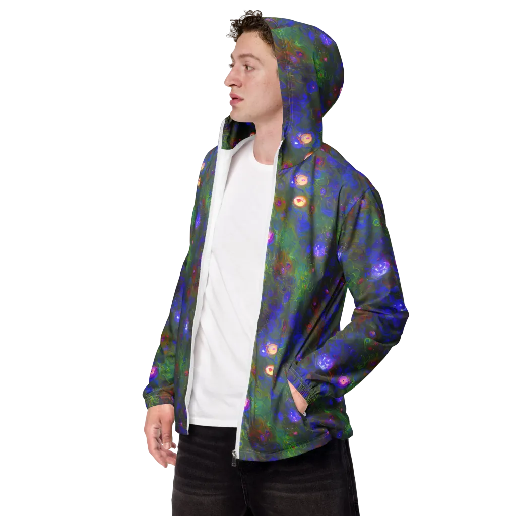 Mystic Reef on Men's Windbreaker — Left Front