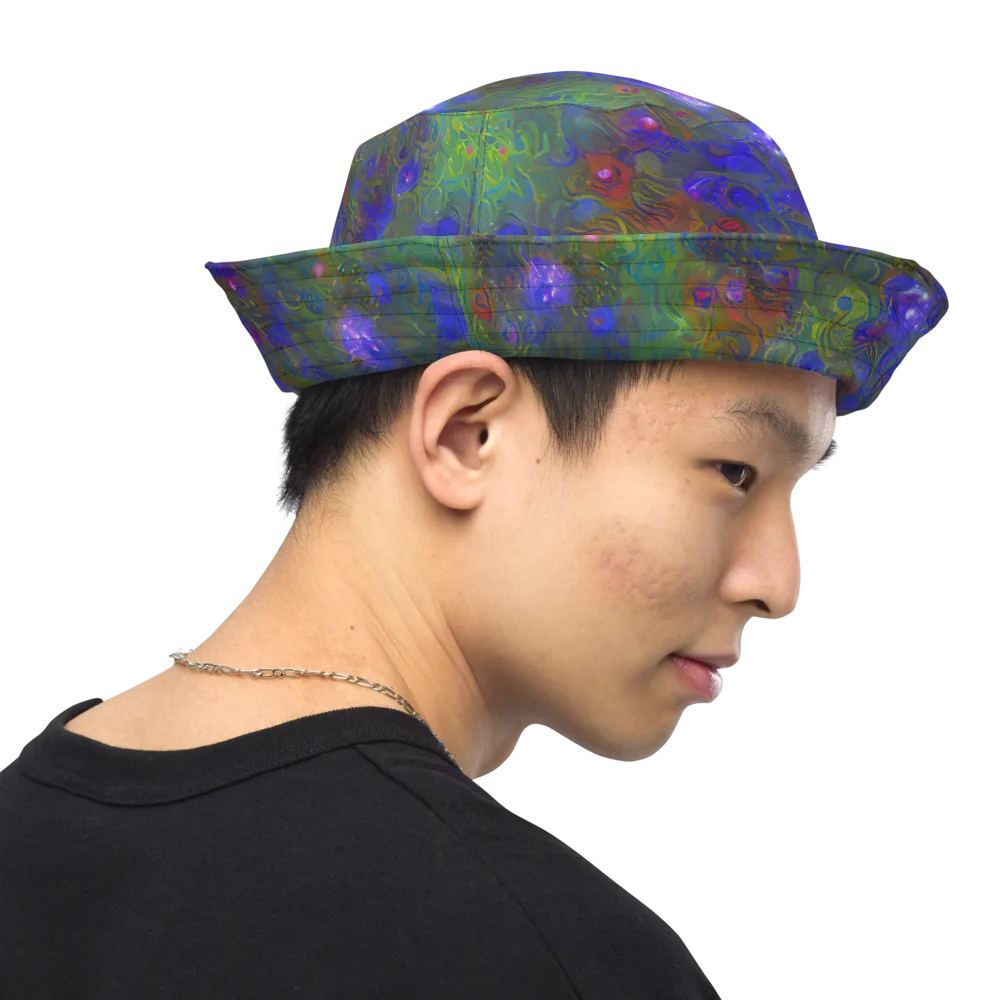 Mystic Reef on Reversible Bucket Hat — Right Outside