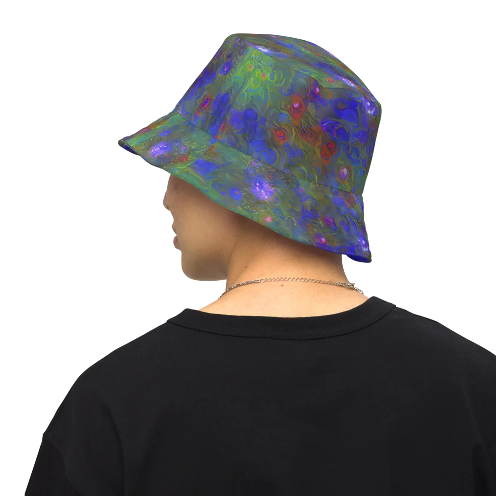Mystic Reef on Reversible Bucket Hat — Back Inside