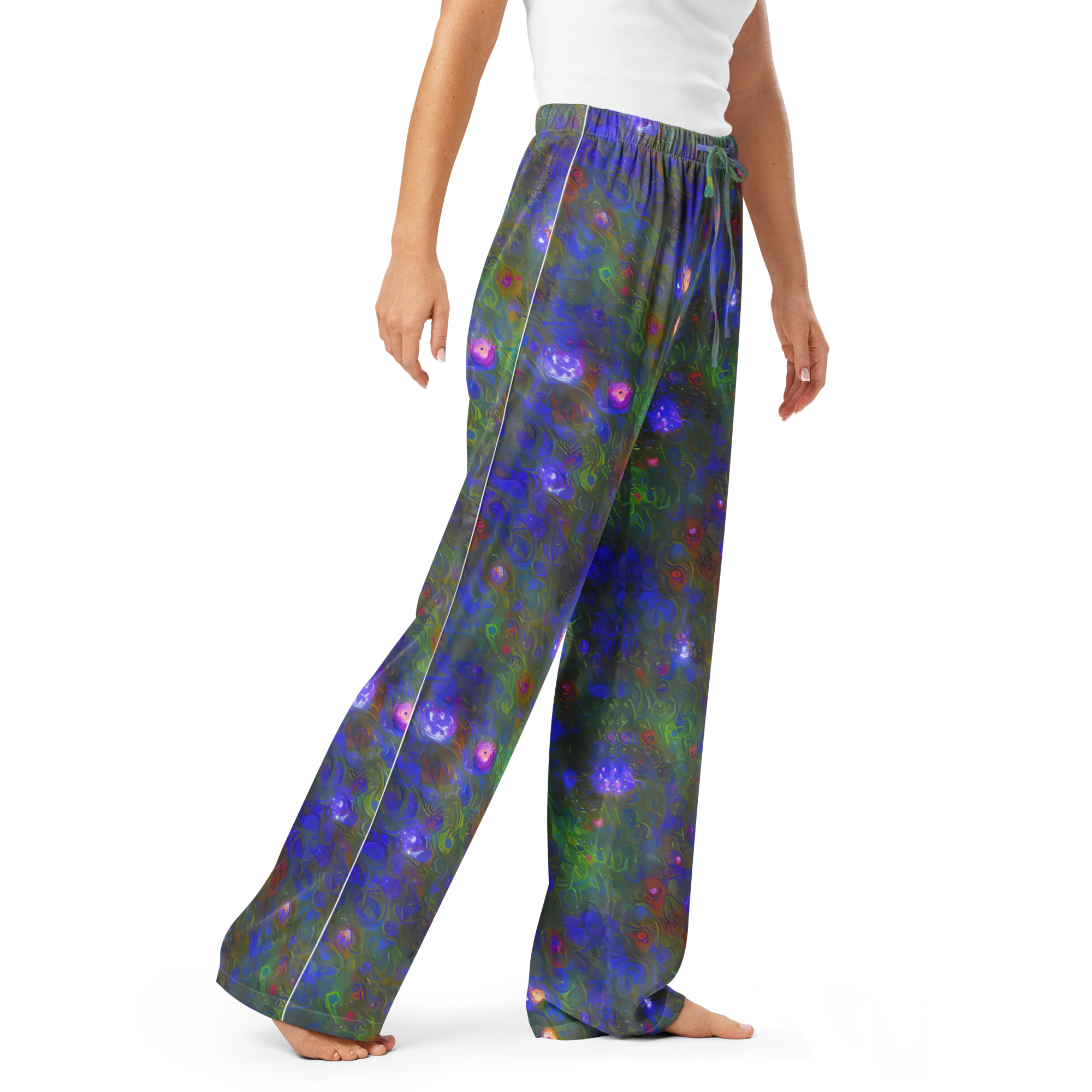 Mystic Reef on Women's Pajama Pants — Right Front