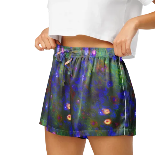 Mystic Reef on a Women's Pajama Shorts