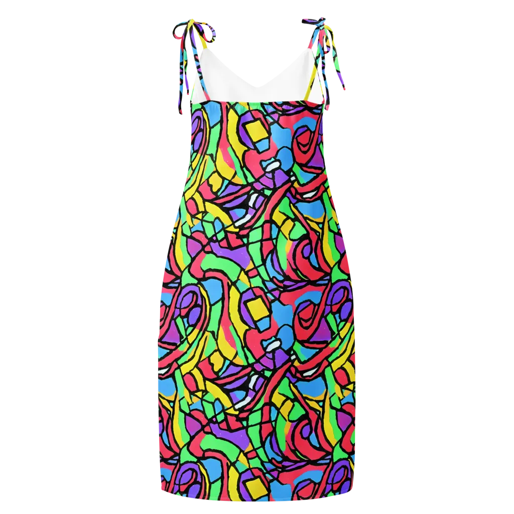 Acid Stained Glass on Slip Dress — Back