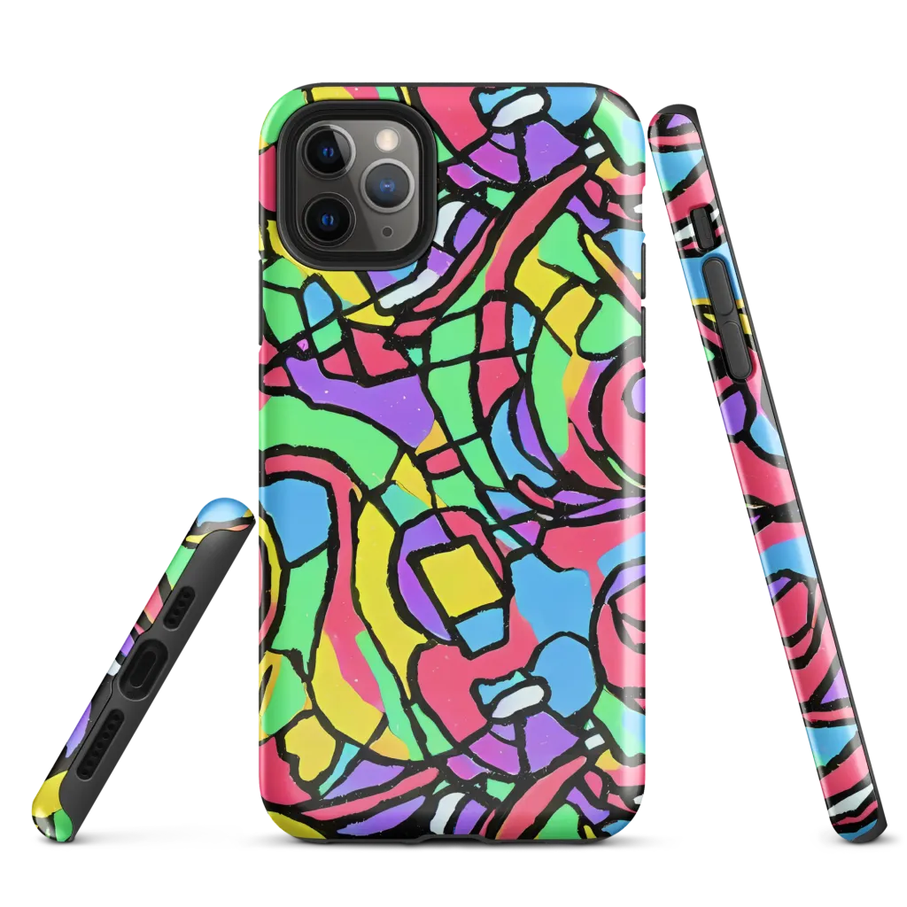 Acid Stained Glass on Tough Case for iPhone® — Front