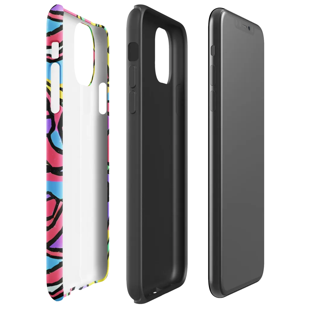 Acid Stained Glass on Tough Case for iPhone® — Right