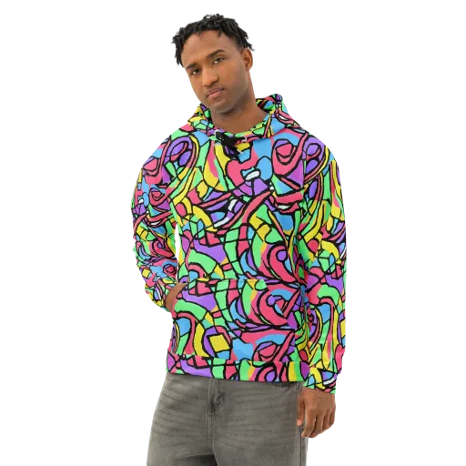 Acid Stained Glass on a Cotton Hoodie