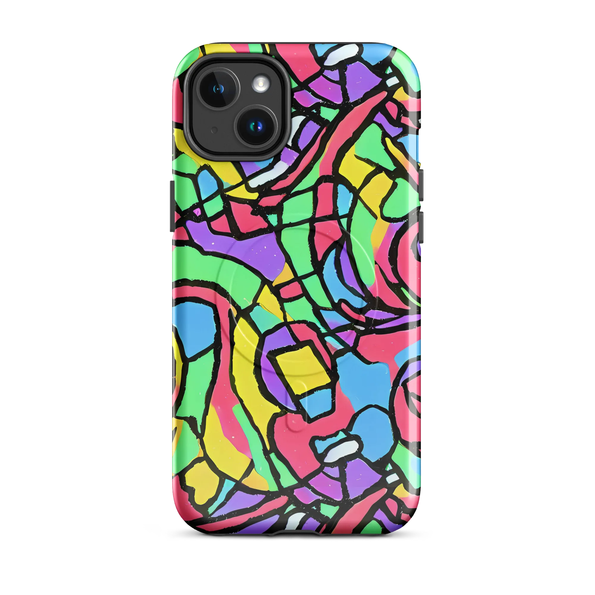 Acid Stained Glass on MagSafe Tough Case for iPhone® — Front
