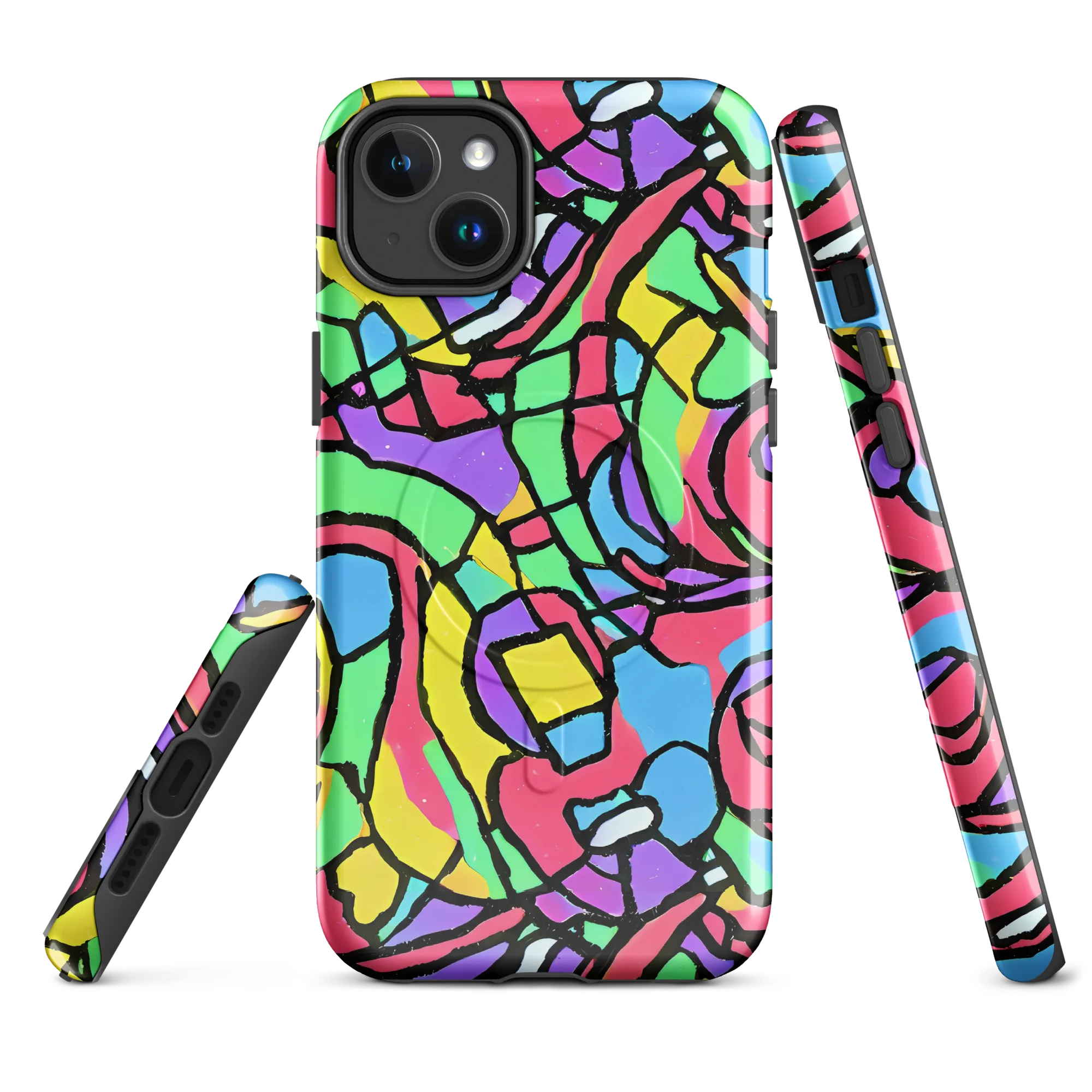 Acid Stained Glass on MagSafe Tough Case for iPhone® — Front