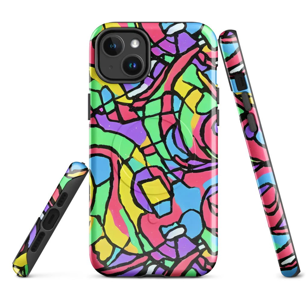 Acid Stained Glass on MagSafe Tough Case for iPhone® — Front