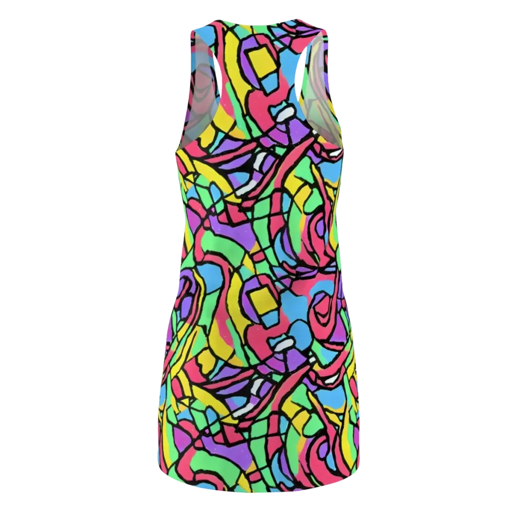 Acid Stained Glass on Racerback Dress — Back