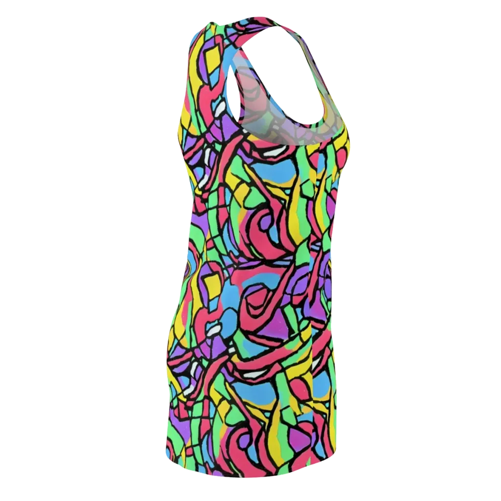 Acid Stained Glass on Racerback Dress — Back Side