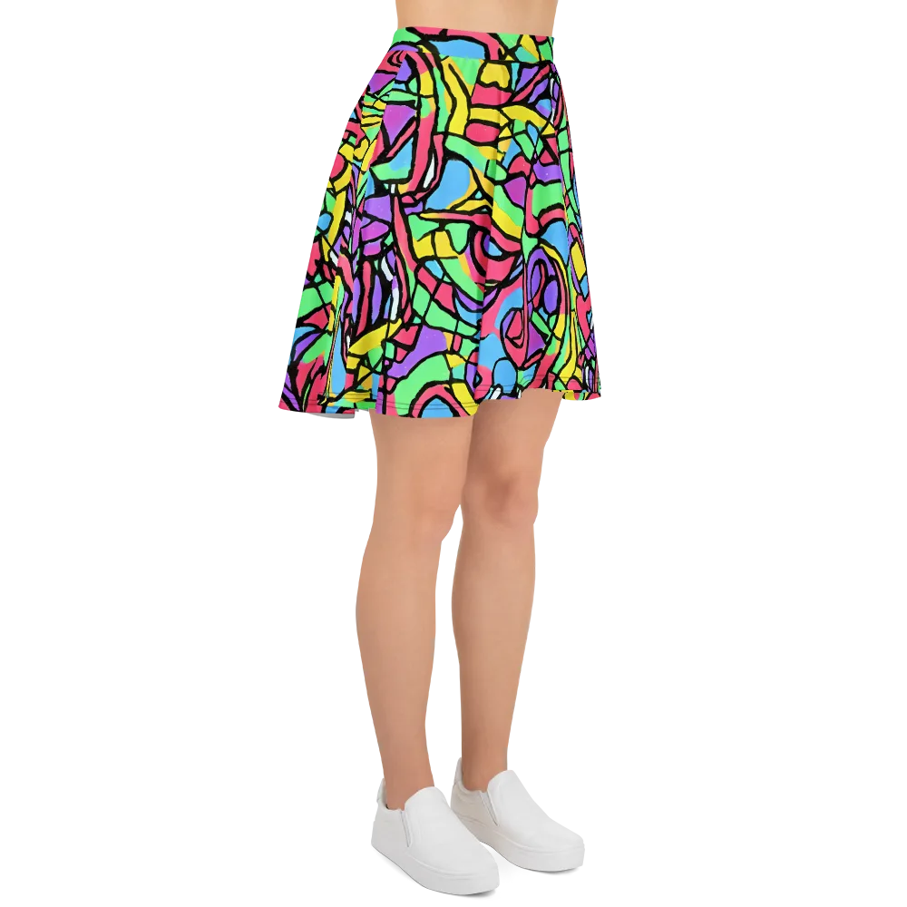 Acid Stained Glass on Skater Skirt — Right