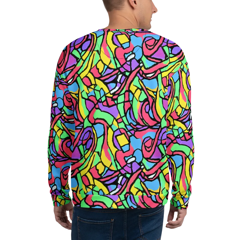 Acid Stained Glass on Sweatshirt — Back