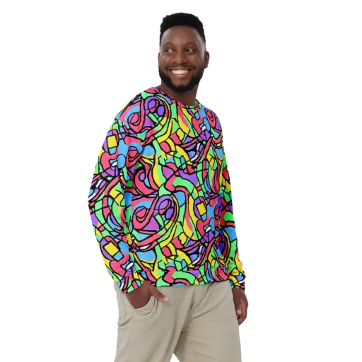Acid Stained Glass on a Sweatshirt