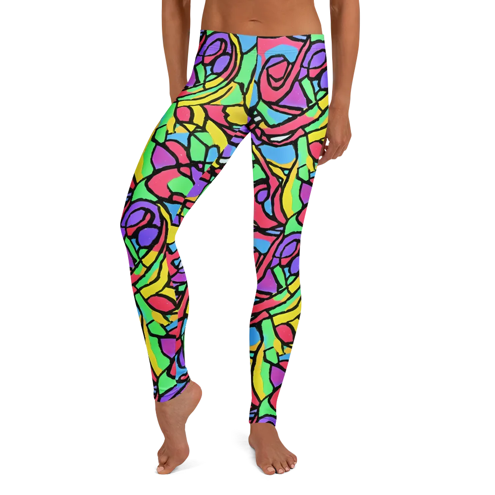 Acid Stained Glass on Leggings — Front
