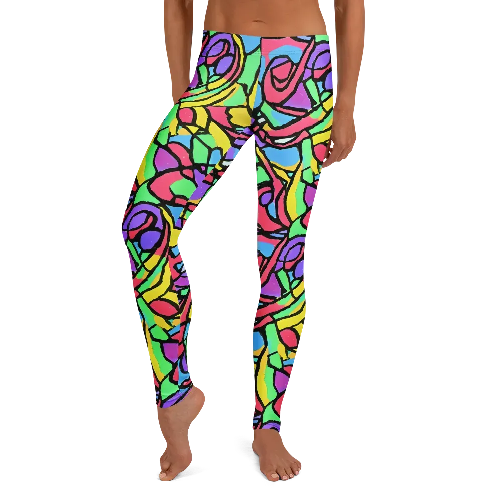 Acid Stained Glass on Leggings — Front