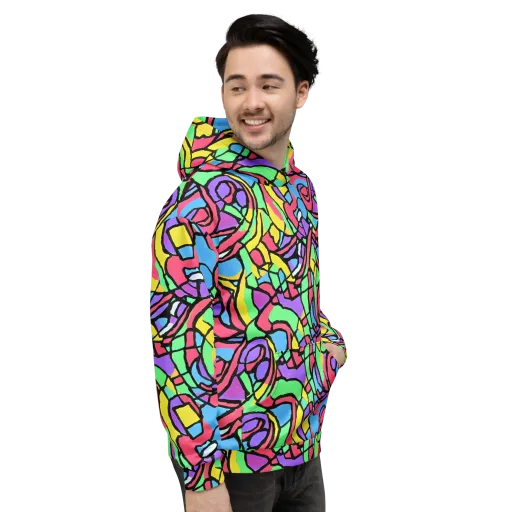 Acid Stained Glass on a Hoodie