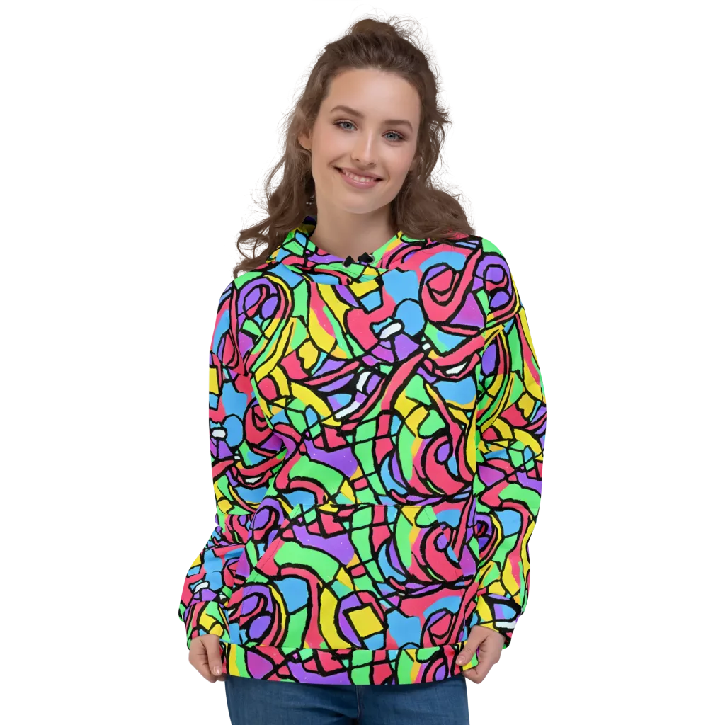 Acid Stained Glass on Hoodie — Front