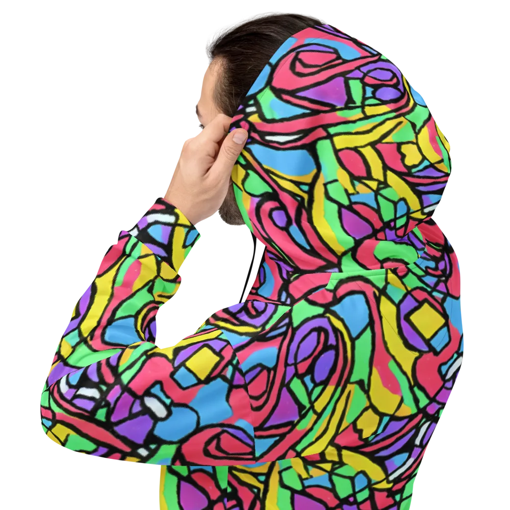 Acid Stained Glass on Hoodie — Back