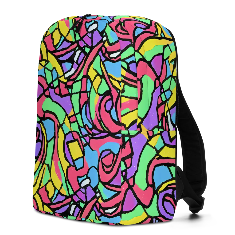 Acid Stained Glass on Minimalist Backpack — Left