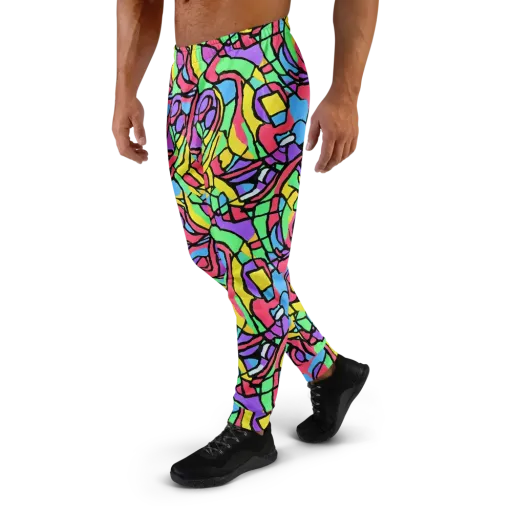 Acid Stained Glass on a Men's Joggers