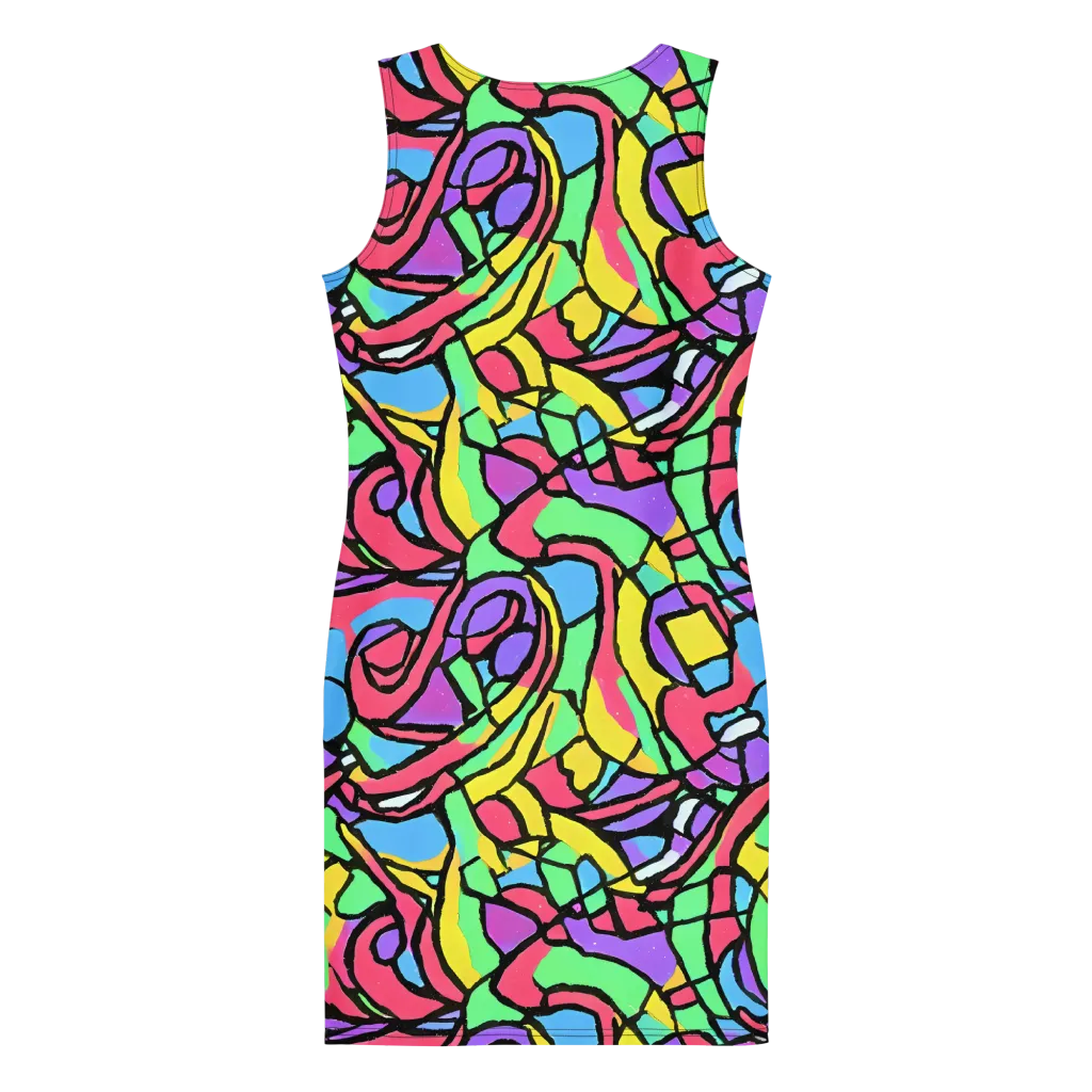 Acid Stained Glass on Bodycon Dress — Back