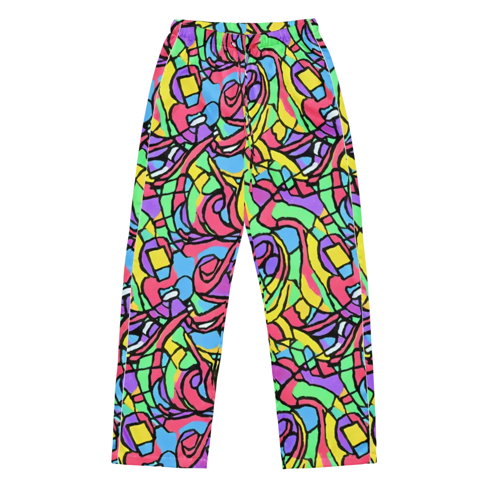 Acid Stained Glass on Women's Pajama Pants — Front