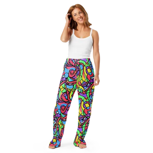 Acid Stained Glass on a Women's Pajama Pants