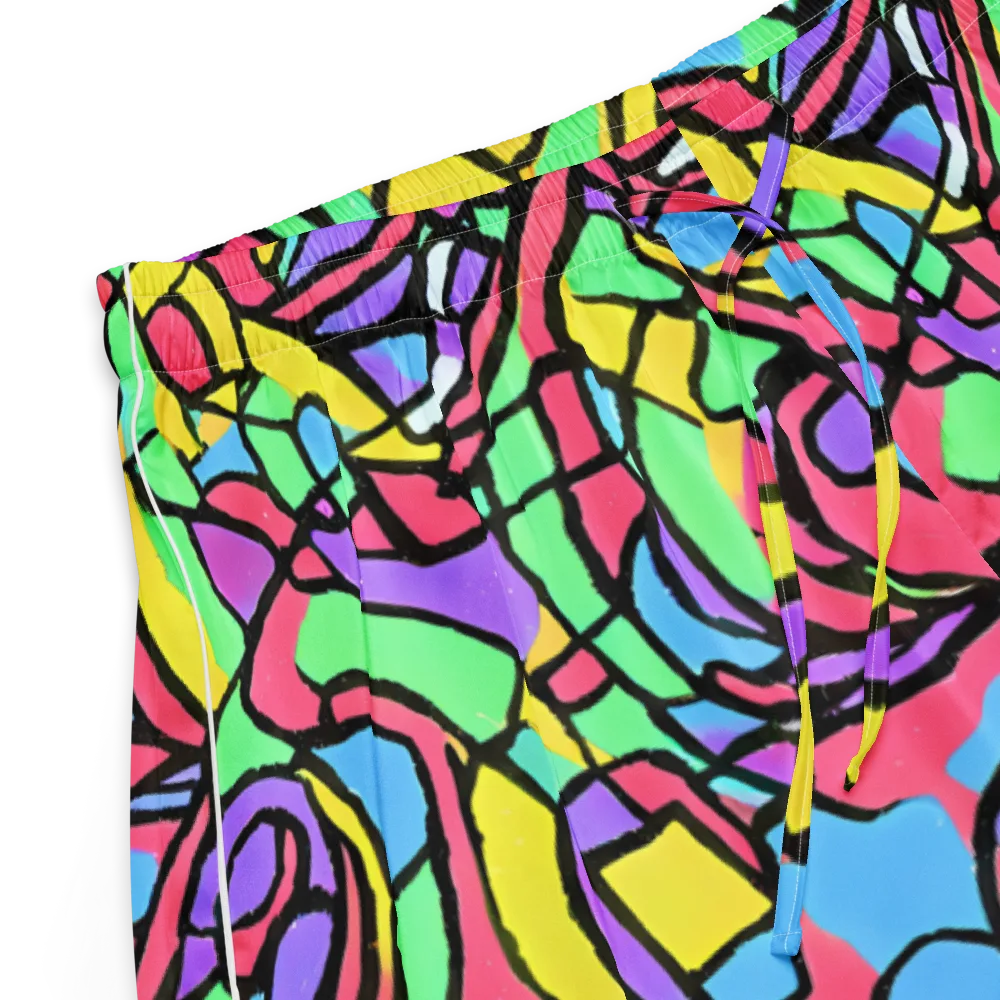 Acid Stained Glass on Women's Pajama Shorts — Product details