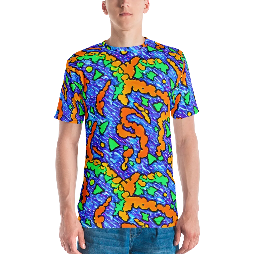 Azure Anarchy on Men's Crew Neck T-Shirt — Front