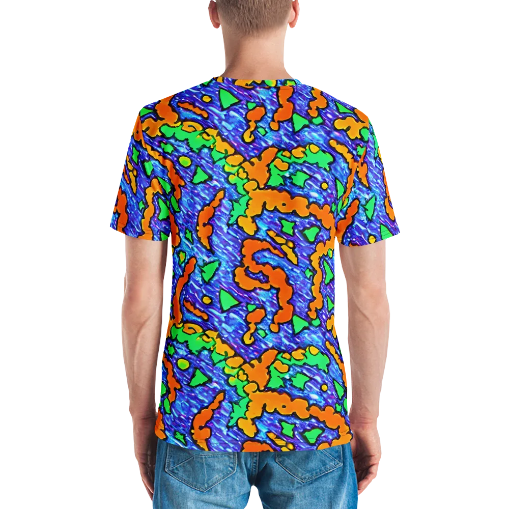 Azure Anarchy on Men's Crew Neck T-Shirt — Back