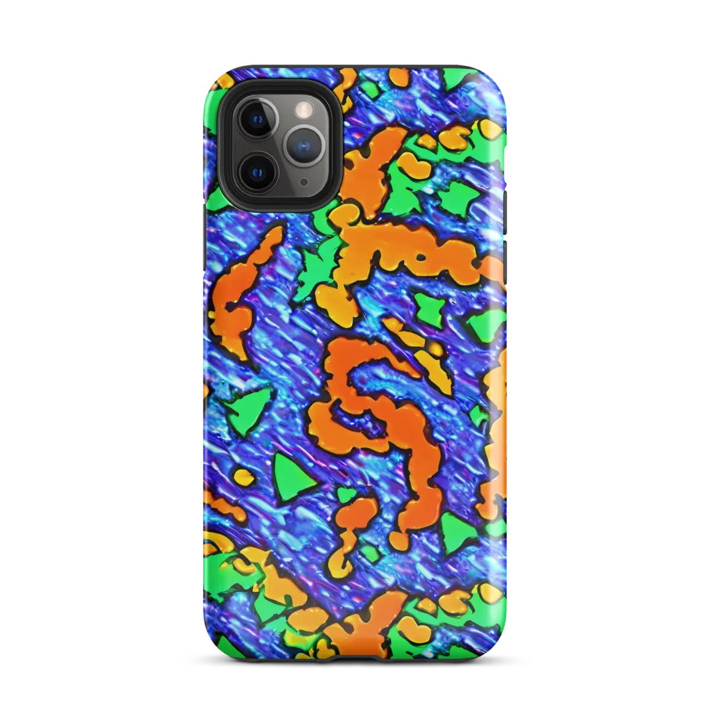 Azure Anarchy on Tough Case for iPhone® — Front