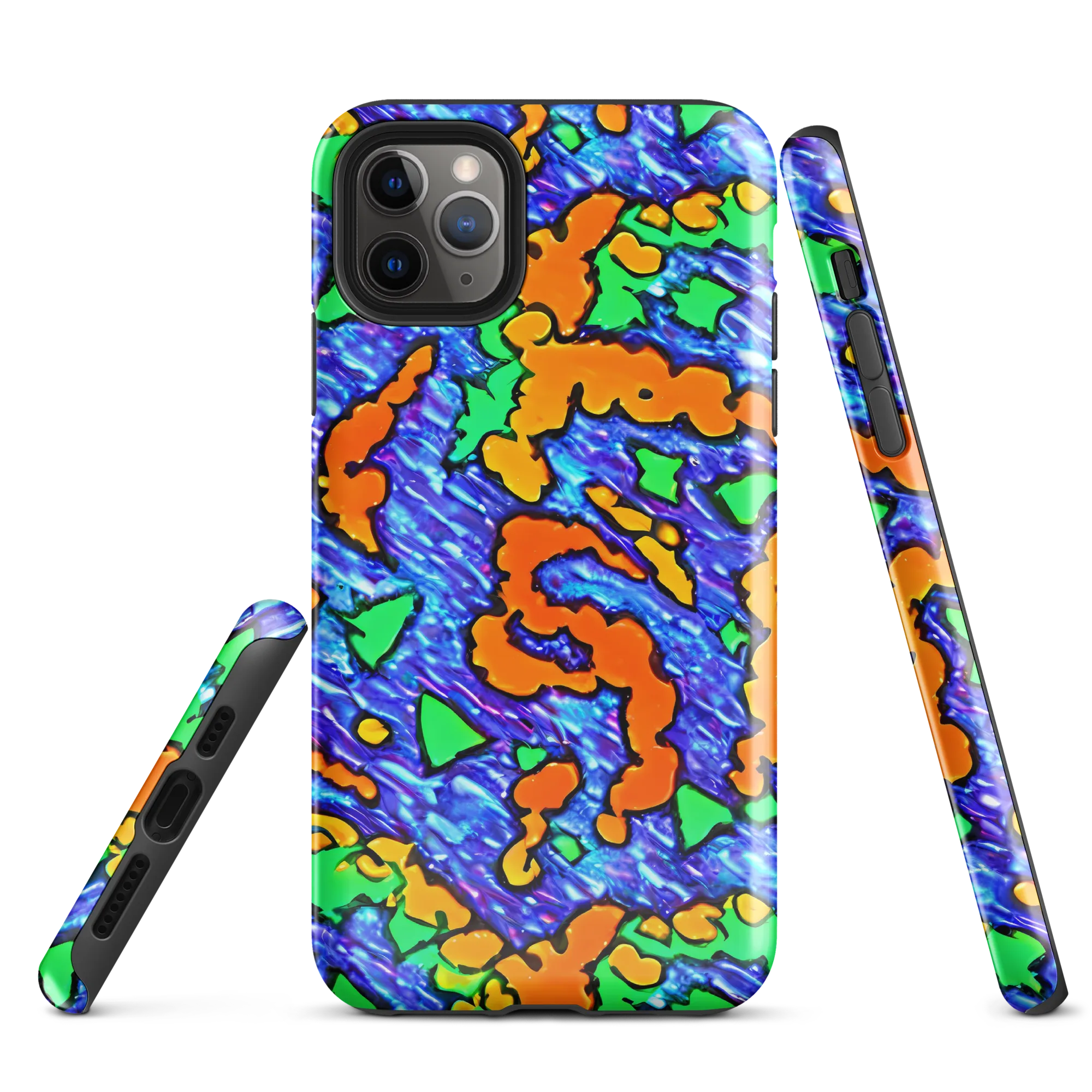 Azure Anarchy on Tough Case for iPhone® — Front