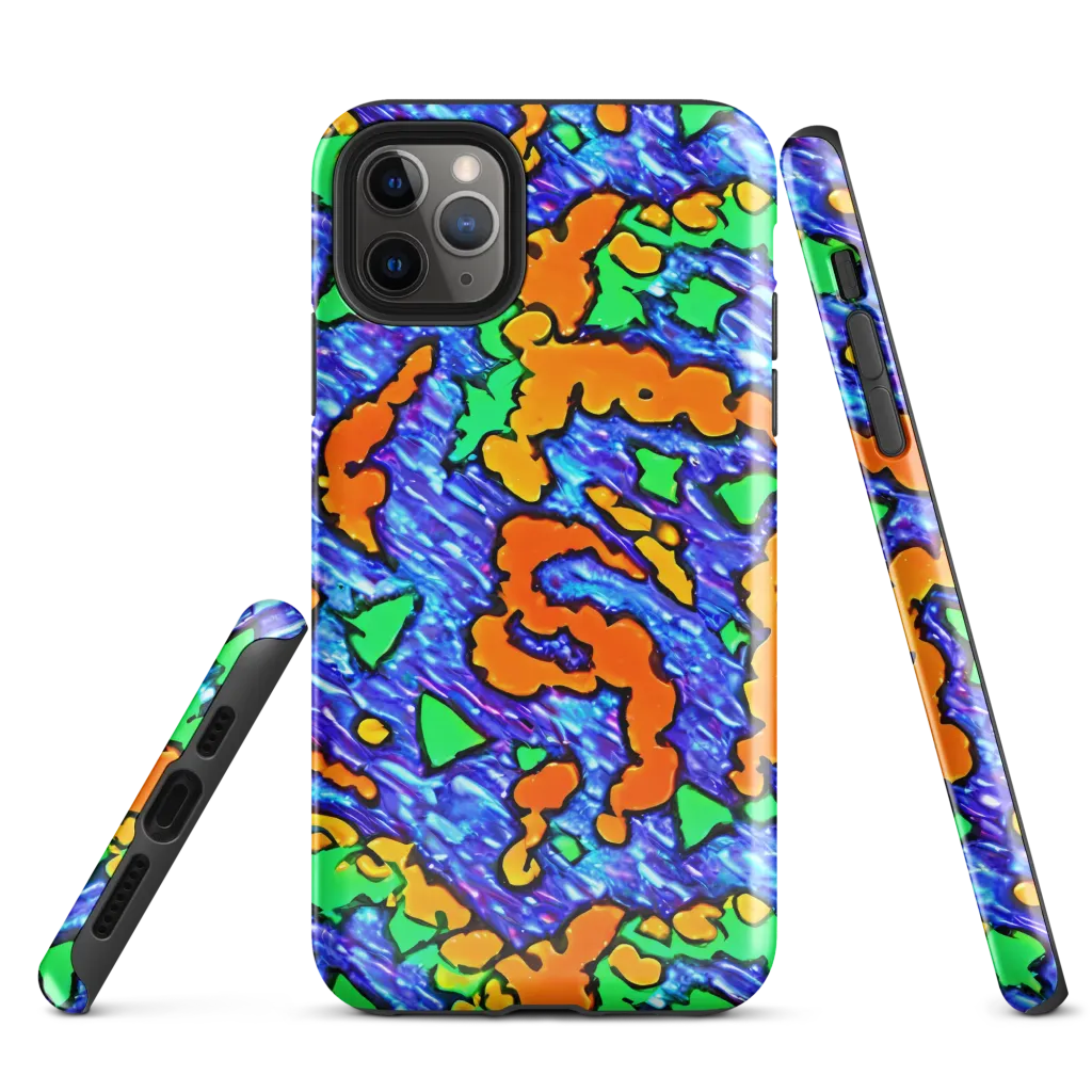 Azure Anarchy on Tough Case for iPhone® — Front