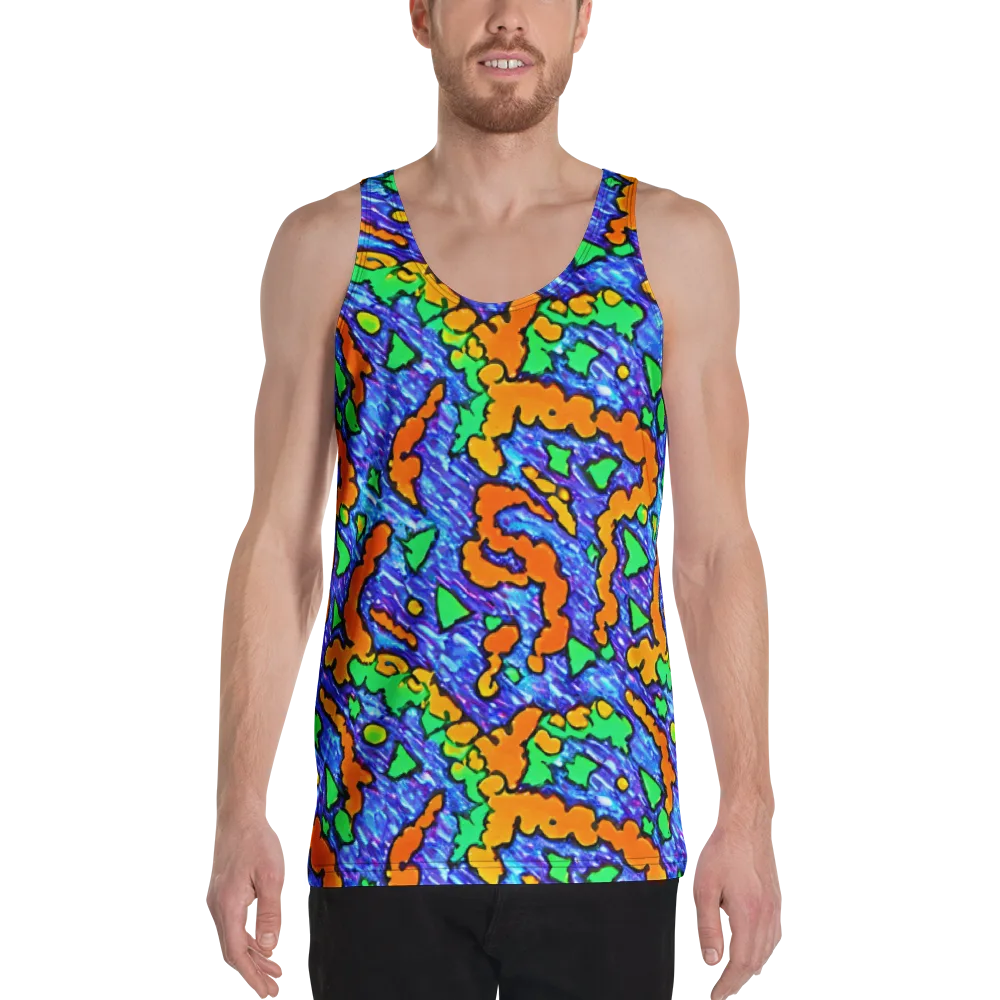 Azure Anarchy on Men's Tank Top — Front