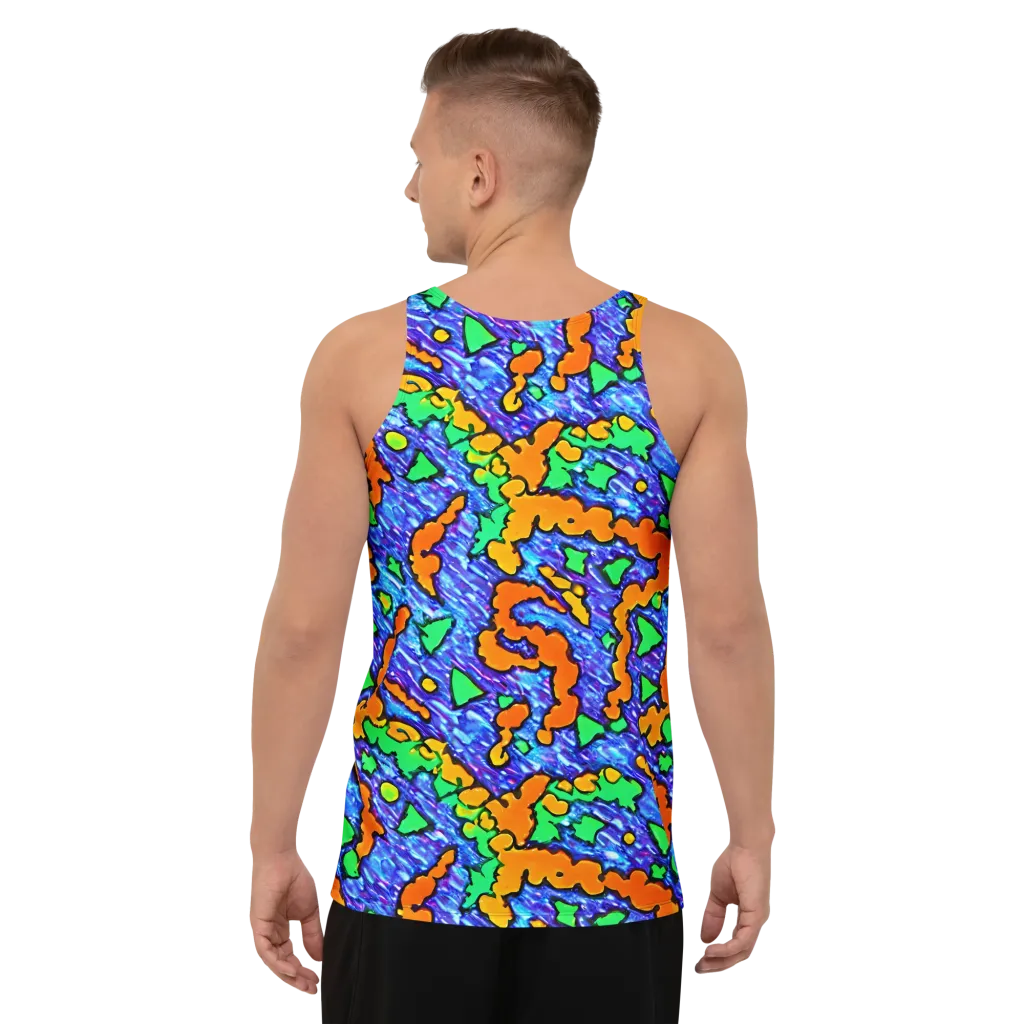 Azure Anarchy on Men's Tank Top — Back