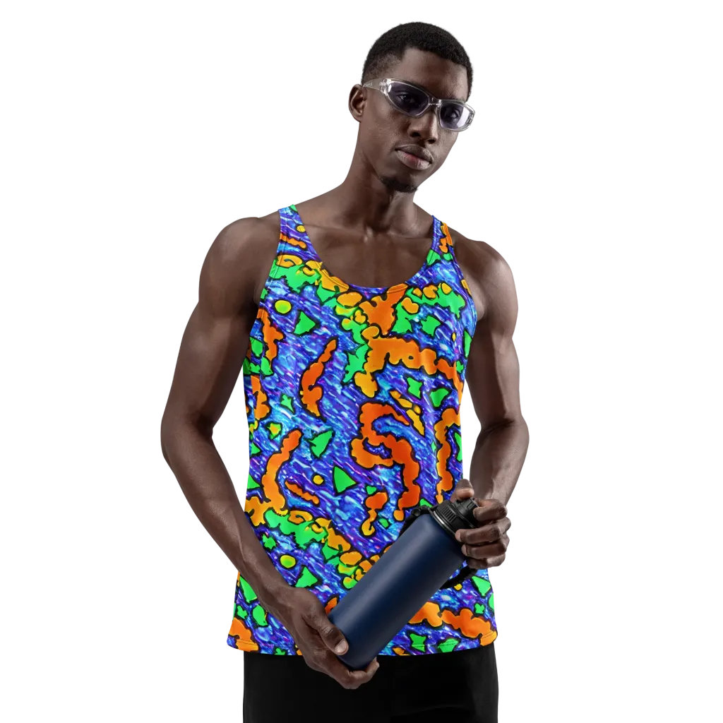 Azure Anarchy on Men's Tank Top — Front