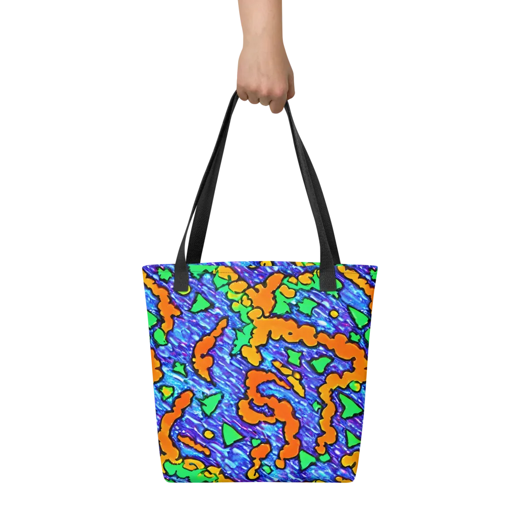 Azure Anarchy on Tote Bag — Front