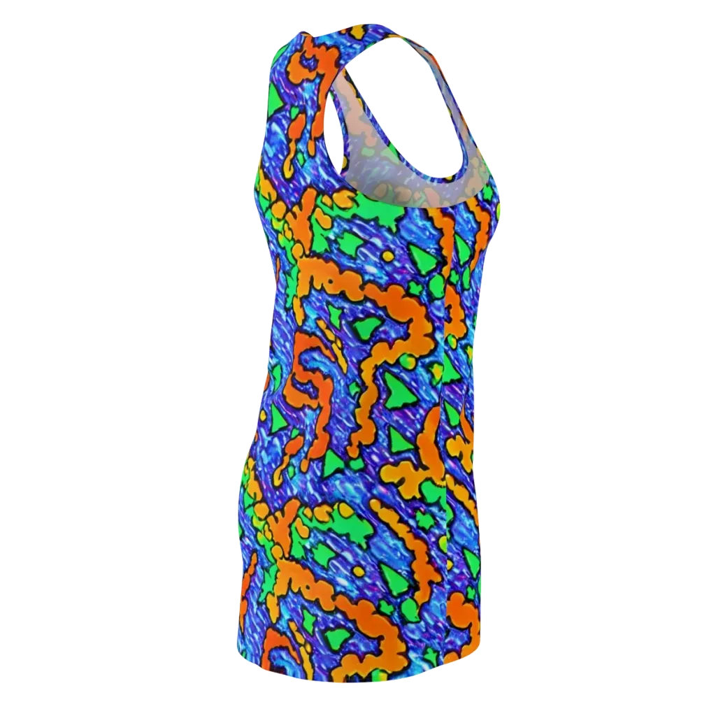 Azure Anarchy on Racerback Dress — Back Side