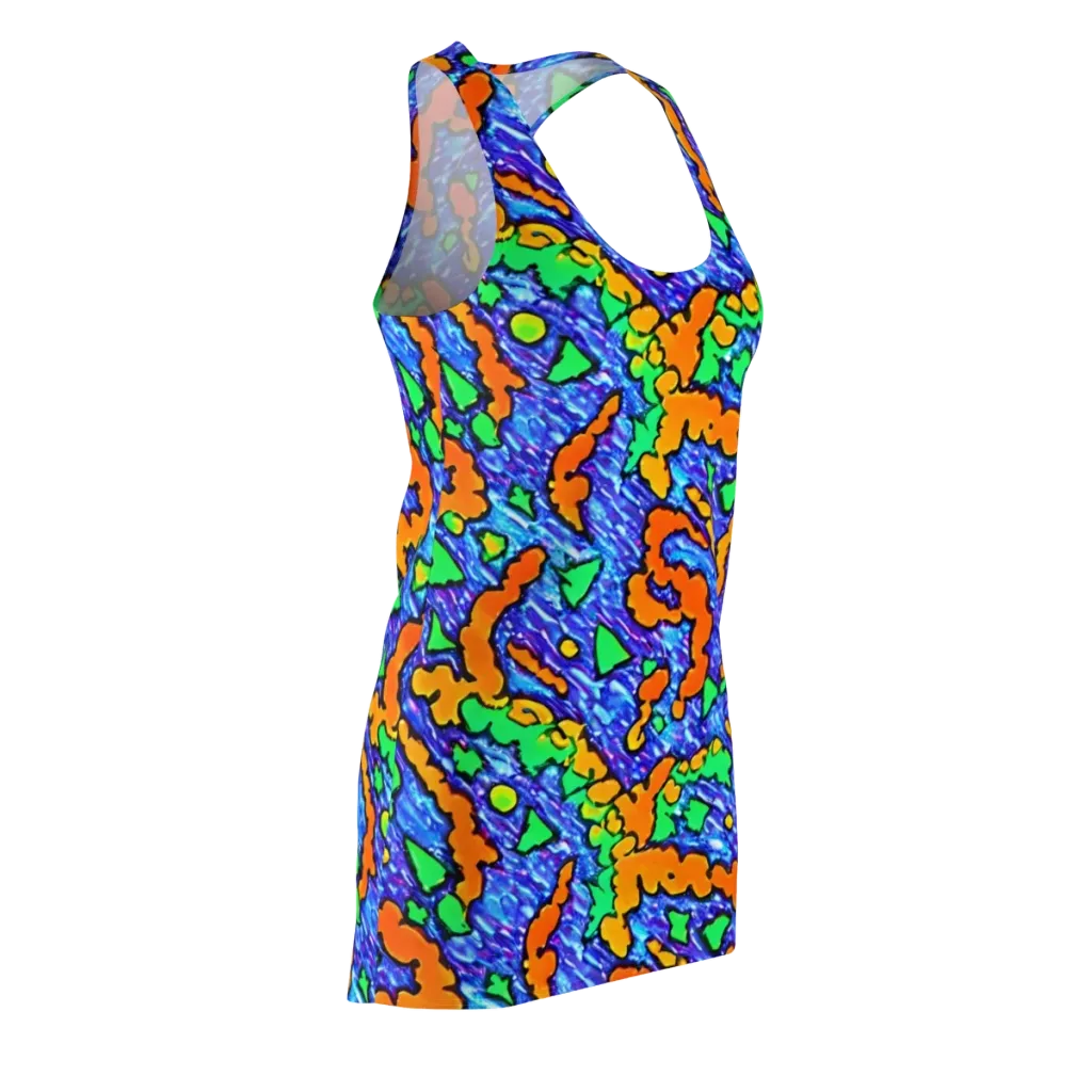Azure Anarchy on Racerback Dress — Front Side