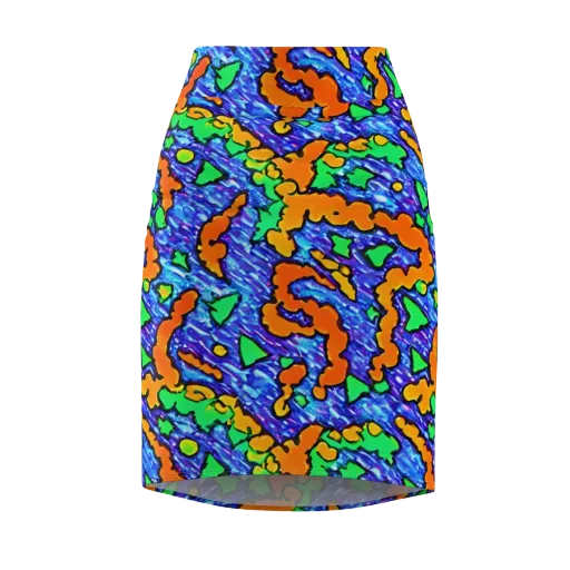 Azure Anarchy on a Pencil Skirt