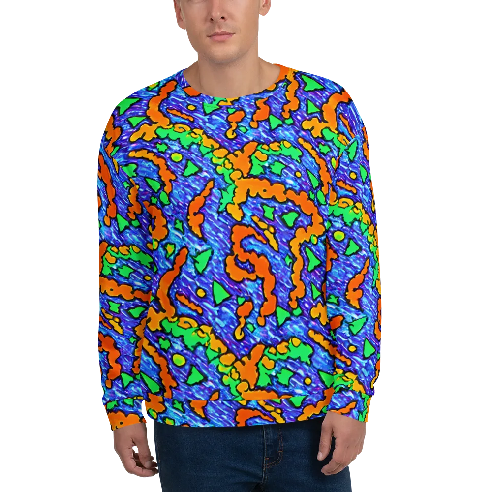 Azure Anarchy on Sweatshirt — Front