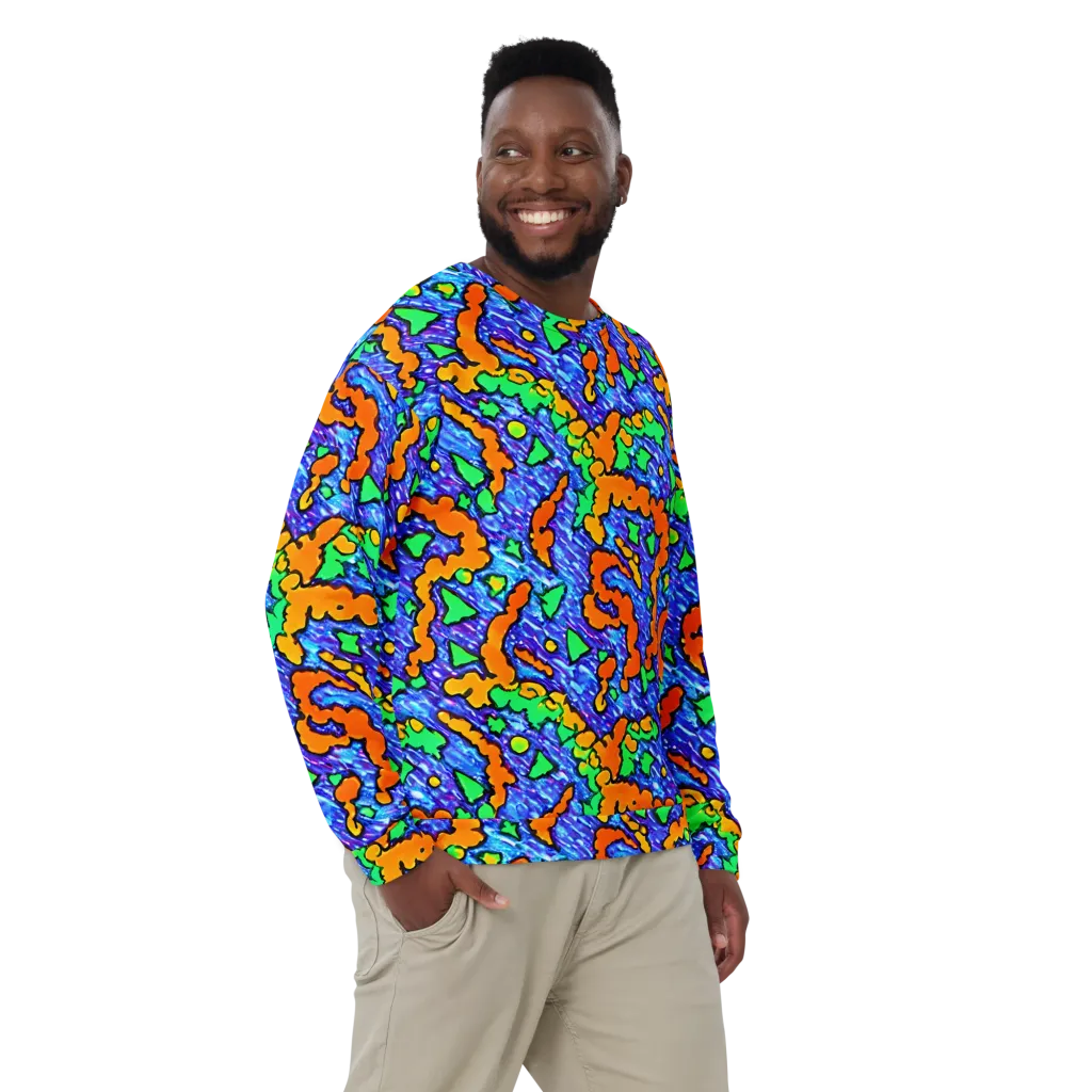 Azure Anarchy on Sweatshirt — Front
